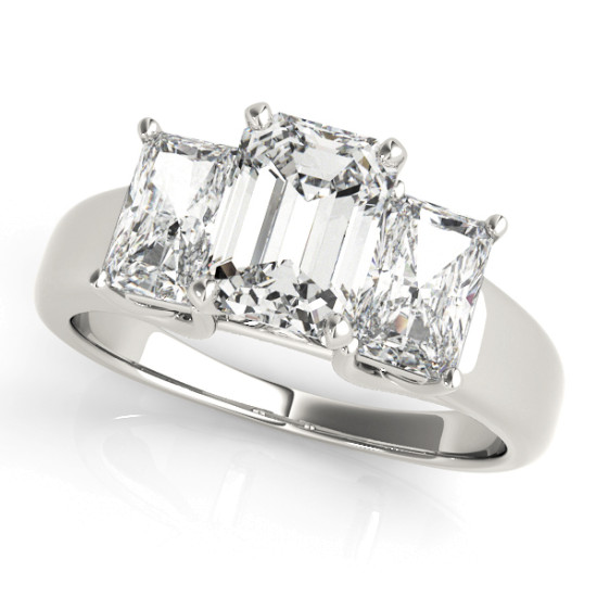 ENGAGEMENT RINGS 3 STONE OVAL #83232 