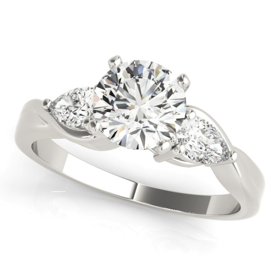 ENGAGEMENT RINGS 3 STONE PEAR #50333-E 