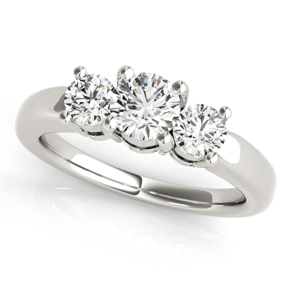 ENGAGEMENT RINGS 3 STONE ROUND #81881 