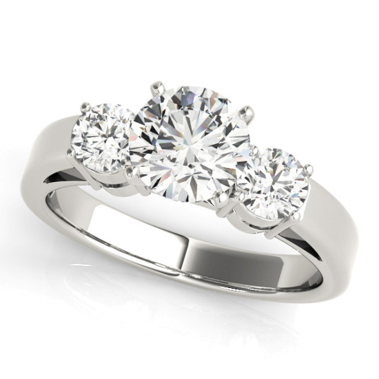 ENGAGEMENT RINGS 3 STONE ROUND #81882
