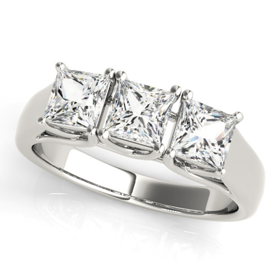 ENGAGEMENT RINGS 3 STONE PRINCESS #82580 
