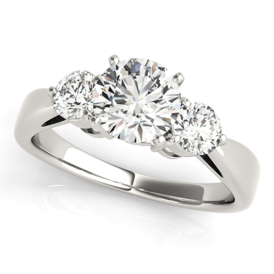 ENGAGEMENT RINGS 3 STONE ROUND #82867