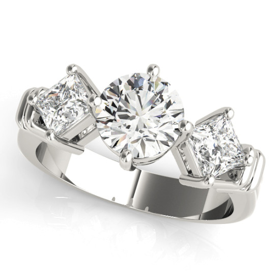 ENGAGEMENT RINGS 3 STONE ROUND #82939
