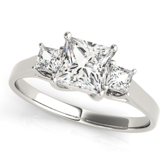 ENGAGEMENT RINGS 3 STONE PRINCESS #83476