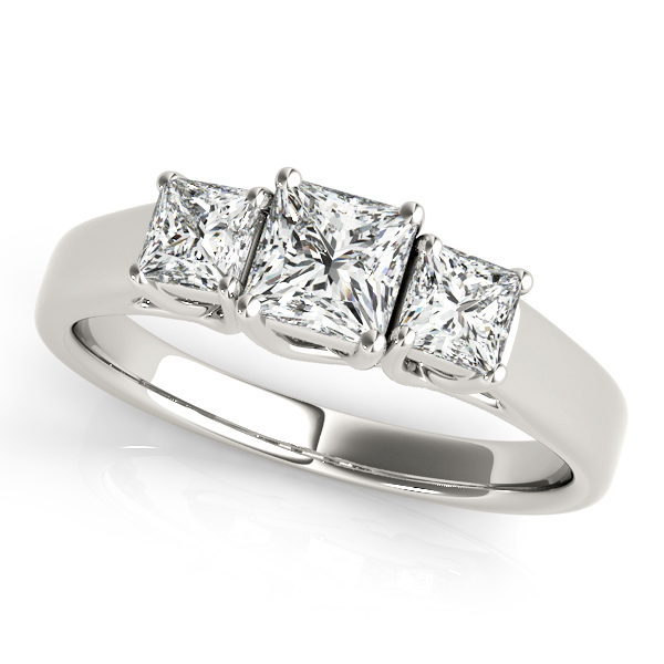 ENGAGEMENT RINGS 3 STONE PRINCESS #83477 