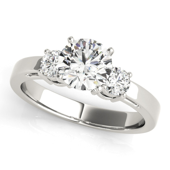 ENGAGEMENT RINGS 3 STONE ROUND #83512 
