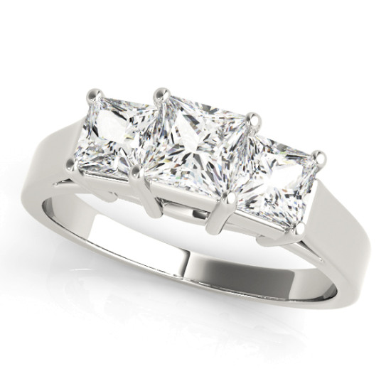 ENGAGEMENT RINGS 3 STONE PRINCESS #81987 
