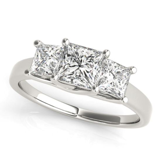 ENGAGEMENT RINGS 3 STONE PRINCESS #82392 