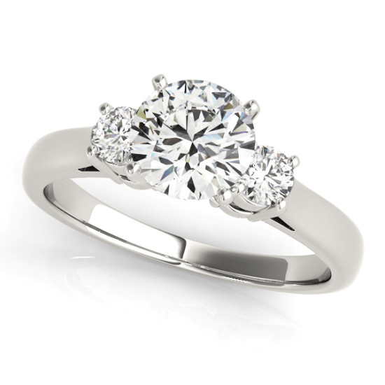 ENGAGEMENT RINGS 3 STONE ROUND #81984 