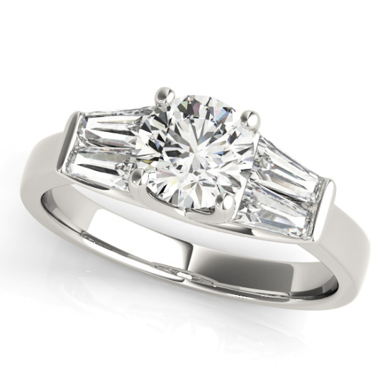 ENGAGEMENT RINGS FANCY SHAPE BAGUETTE REMOUNTS #82754 
