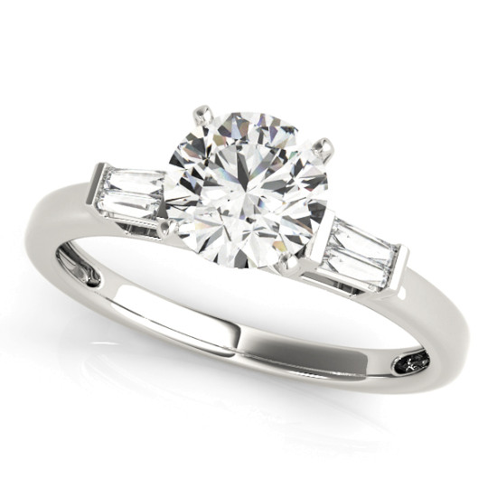 ENGAGEMENT RINGS FANCY SHAPE BAGUETTE REMOUNTS #84359 