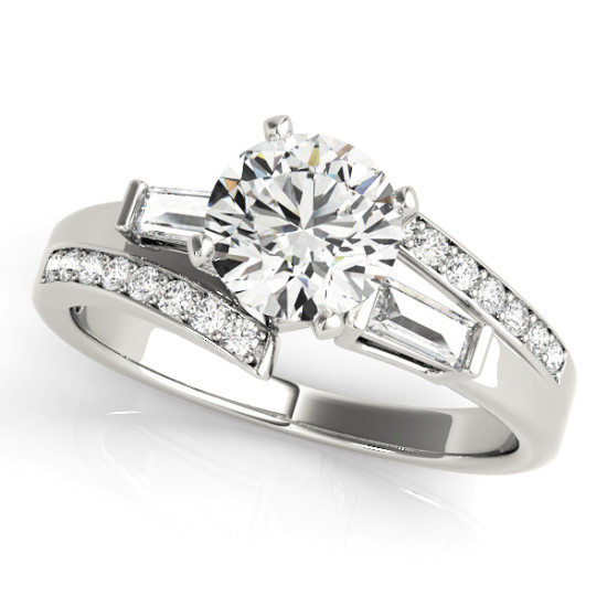 ENGAGEMENT RINGS FANCY SHAPE BAGUETTE REMOUNTS #84061 