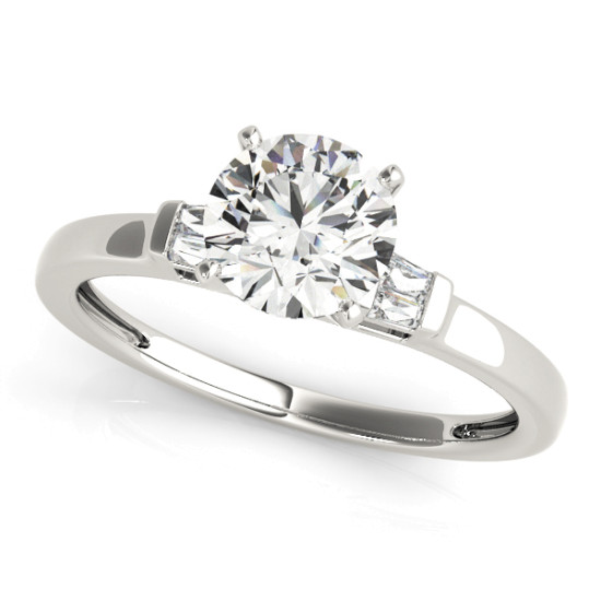 ENGAGEMENT RINGS FANCY SHAPE BAGUETTE REMOUNTS #84358