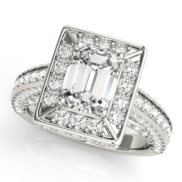 HALO ENGAGEMENT RING FOR EC #84605 