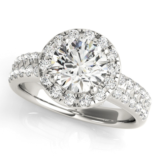ENGAGEMENT RINGS HALO ROUND #50425-E 