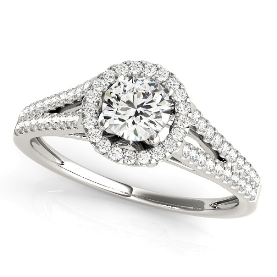 ENGAGEMENT RINGS HALO ROUND #50545-E 