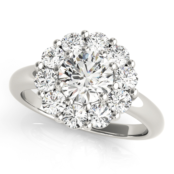 ENGAGEMENT RINGS HALO ROUND #50630-E 