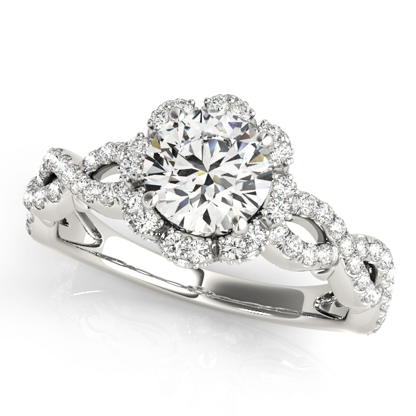 ENGAGEMENT RINGS HALO ROUND #50870-E 
