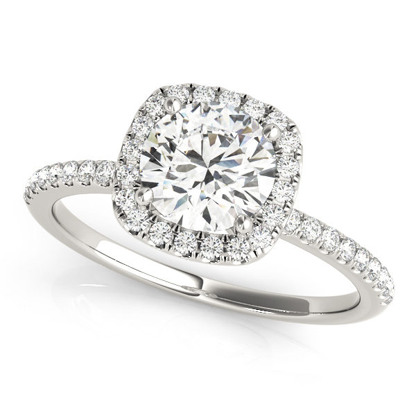 ENGAGEMENT RINGS HALO ROUND #50893-E 