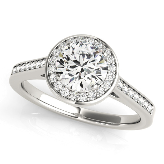ENGAGEMENT RINGS HALO ROUND #84045 