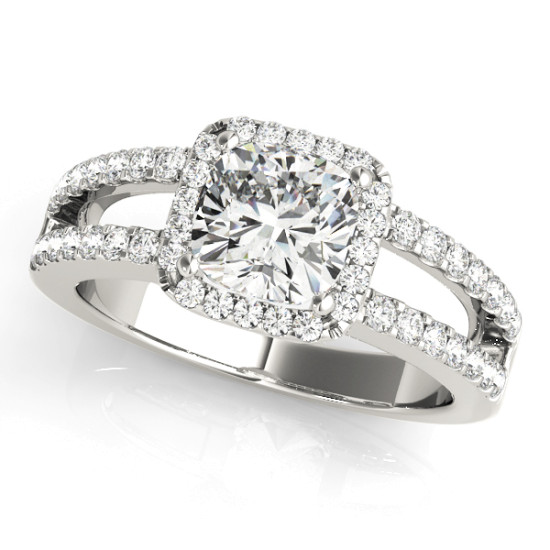 ENGAGEMENT RINGS HALO SQUARE & CUSHION #84051 