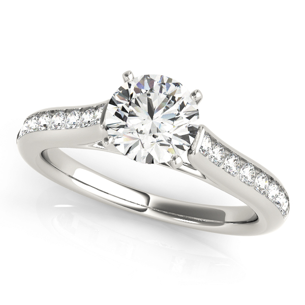 ENGAGEMENT RINGS SINGLE ROW CHANNEL SET #50837-E 