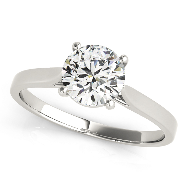 ROUND SOLITAIRE ENGAGEMENT RING #51089-E 