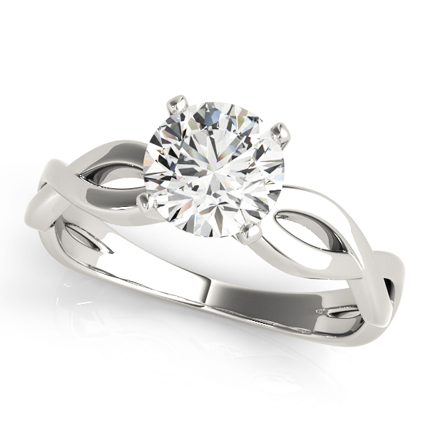 TWISTED SHANK ENGAGEMENT RING #51099-E 