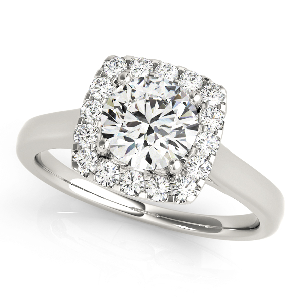 ENGAGEMENT RINGS HALO ROUND #84658