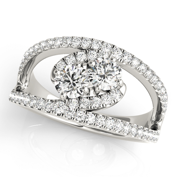 TWO STONE RING #84873 