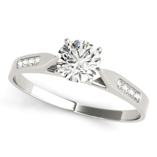 ENGAGEMENT RINGS SINGLE ROW CHANNEL SET #50120-E 