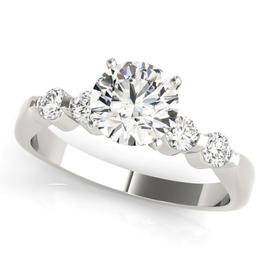 ENGAGEMENT RINGS SINGLE ROW PRONG SET #50300-E 