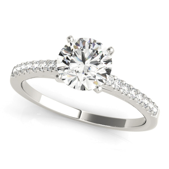 ENGAGEMENT RINGS SINGLE ROW PRONG SET #50367-E 