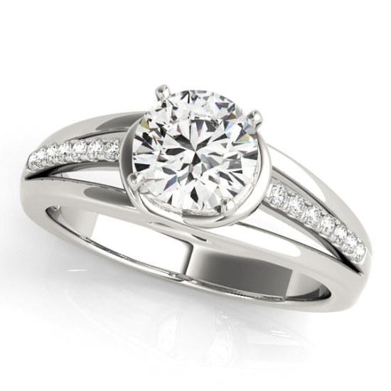 ENGAGEMENT RINGS SINGLE ROW PRONG SET #50780-E 