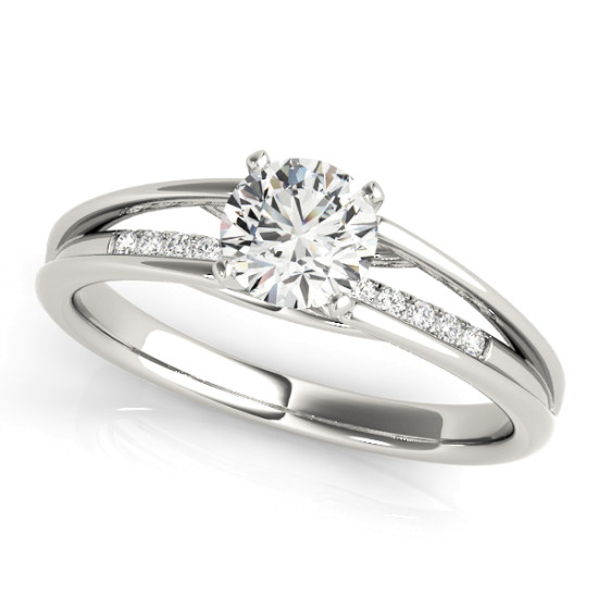 ENGAGEMENT RINGS SINGLE ROW PRONG SET #50788-E 