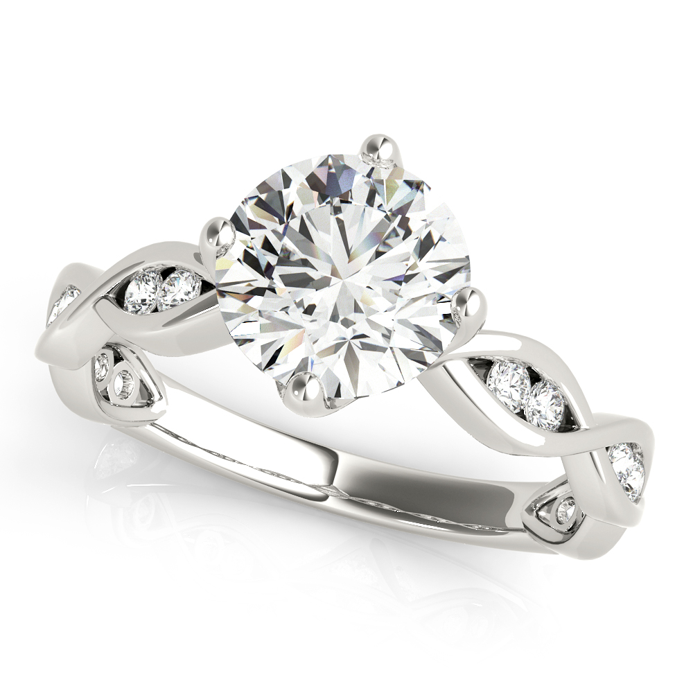 TWISTED SHANK ENGAGEMENT RING #51105-E-11/4 