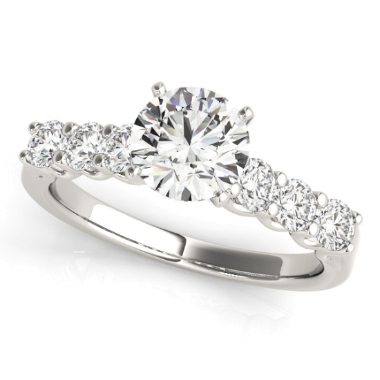 ENGAGEMENT RINGS SINGLE ROW PRONG SET #84305