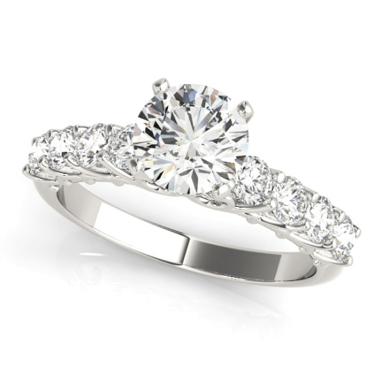 ENGAGEMENT RINGS SINGLE ROW PRONG SET #84308