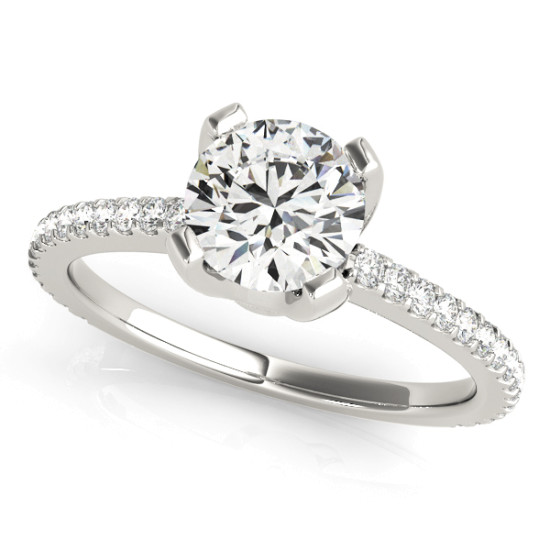ENGAGEMENT RINGS SINGLE ROW PRONG SET #50502-E 