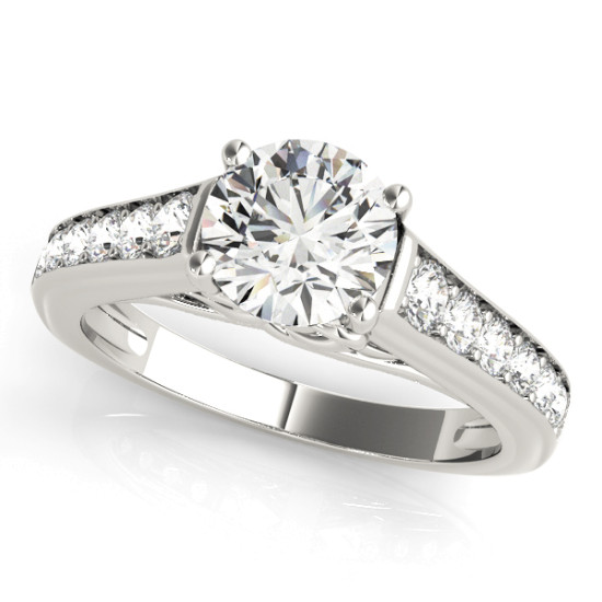 ENGAGEMENT RINGS SINGLE ROW PRONG SET #50797-E 