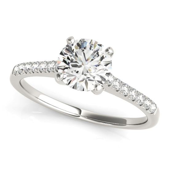 ENGAGEMENT RINGS SINGLE ROW PRONG SET #50804-E 