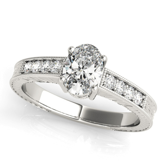 ENGAGEMENT RINGS SINGLE ROW PRONG SET #82898 