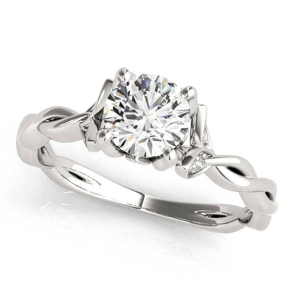 ENGAGEMENT RING WITH TWISTED SHANK #51112-E 