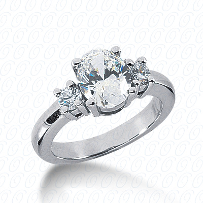 14KP Combination Cut Diamond Unique Engagement Ring 0.30 CT.