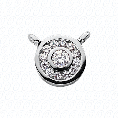 14 Karat White Gold  Cut Diamond Unique Engagement Ring 