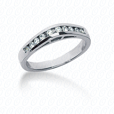 14 Karat White Gold  Cut Diamond Unique Engagement Ring 