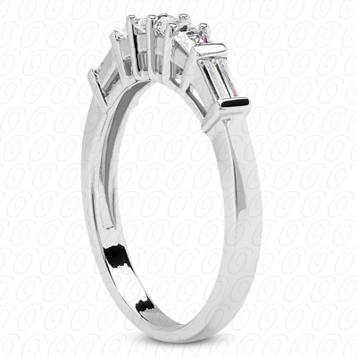 14 Karat White Gold  Cut Diamond Unique Engagement Ring 