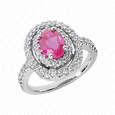 14 Karat White Gold  Cut Diamond Unique Engagement Ring 