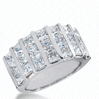 14 Karat White Gold  Cut Diamond Unique Engagement Ring 