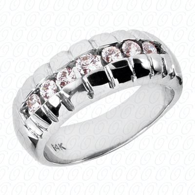 14 Karat White Gold  Cut Diamond Unique Engagement Ring 